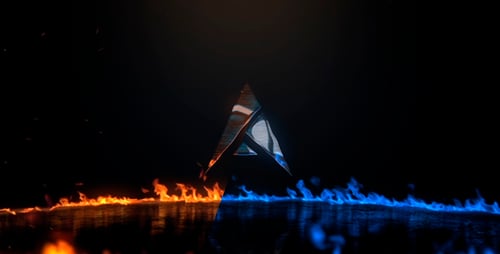 Cinematic Fire Logo Reveal