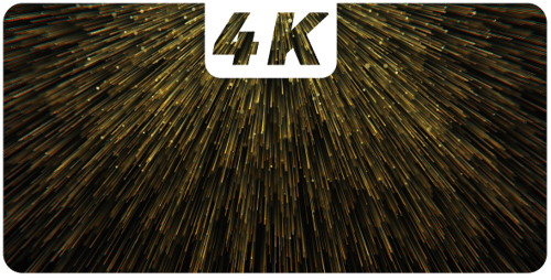 Golden Particles Radiant Light Rays Abstract Background Animation