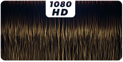 Elegant Golden Particle Flowing Lines Animated Background