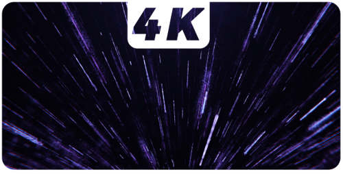 Abstract Futuristic Space Tunnel Hyper-Speed Light Streaks Background