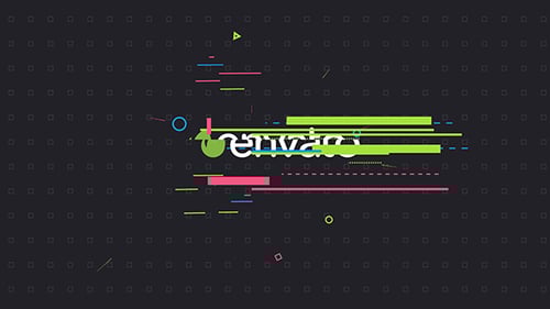 Dynamic Colorful Stripes Logo Reveal Opener