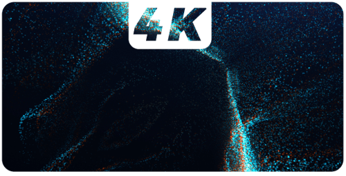 Dynamic Abstract Fluid Particles Logo Reveal