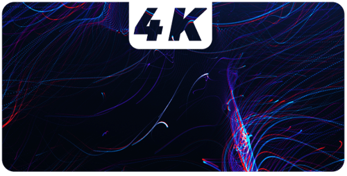 Dynamic Abstract Glowing Lines Particle Background