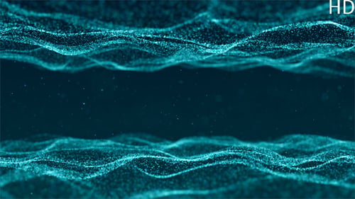 Blaue abstrakte Partikel Hintergrundschleife