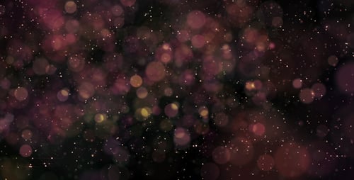 Abstract Bokeh Lights and Twinkling Particles Background