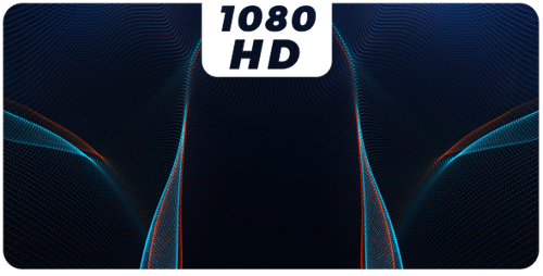 Dynamic Abstract Particle Waves Background with Glowing Lines