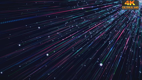 Las partículas brillantes y brillantes