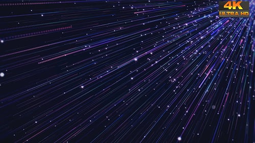 Abstract Light Rays Stream Motion Background