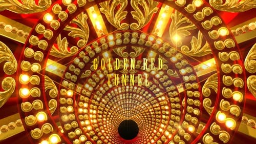 Golden Red Tunnel