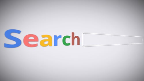 Animated Search Bar Typing Text for Digital Search Concepts