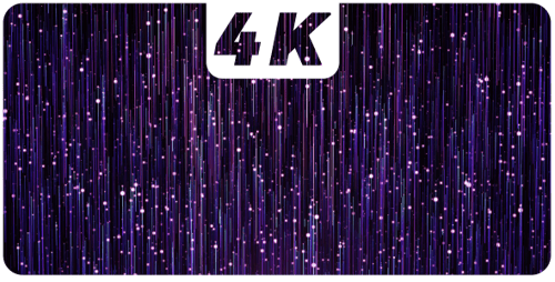 Abstract Flowing Purple Lines and Particles Background