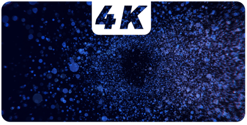 Dynamic Blue Particles Abstract Background Animation