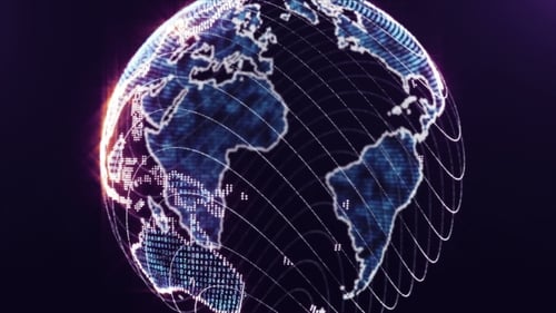 Digital World Globe Loop
