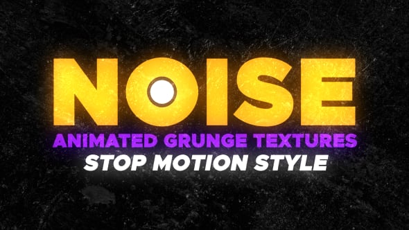 Animated Grunge Texture Overlay with Stop Motion Style, Overlays Motion ...