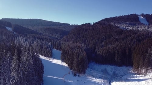 Aerial View of a Skii Resort