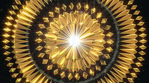 Abstract Gold Loop Background