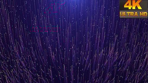 Seamless Loop of Upward Flowing Glittering Particles