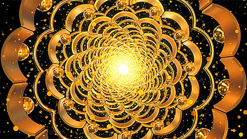 Gold Tunnel Loop Background