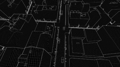 Sketch City abstrakte architektonische