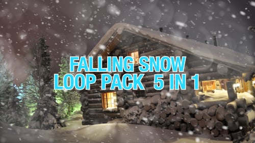 Seamless Falling Snow Overlay Pack