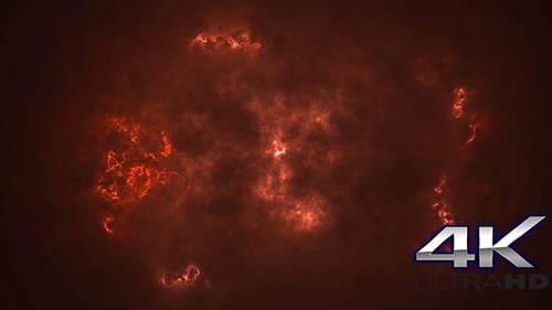 Dark Red Clouds Particles Background Loop