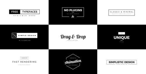 Clean Minimal Animated Titles and Lower Thirds Pack