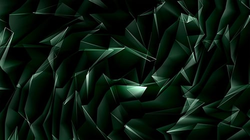 Green Spiral Triangles Background