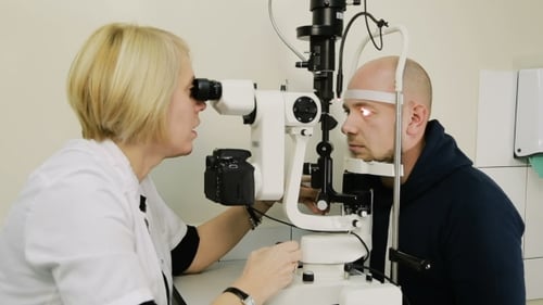 Patient Having Eye Examination