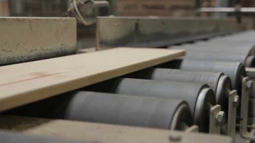 Production Line In Woodworking Factory