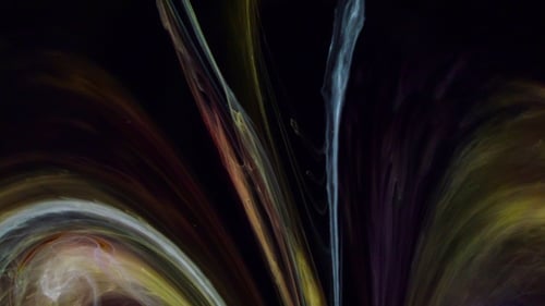 Filmmaterial. Abstrakte bunte Farb-Diffusion Psychedelisch.