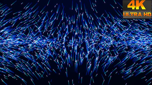 Dynamic Abstract Blue Particle Lines Background