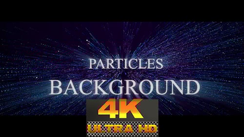 Fast Moving Digital Particles Abstract Tunnel Reveal