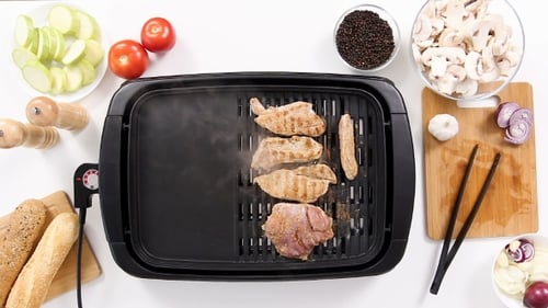 Cuisson de la viande de porc sur
