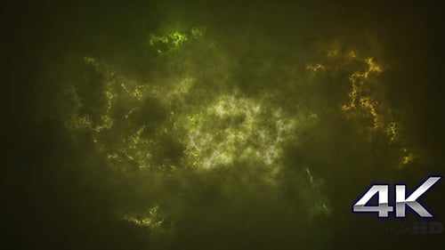 Dunkle Goldene Wolken Partikel Hintergrundschleife