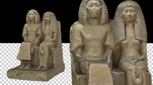 Statue de couple égyptien