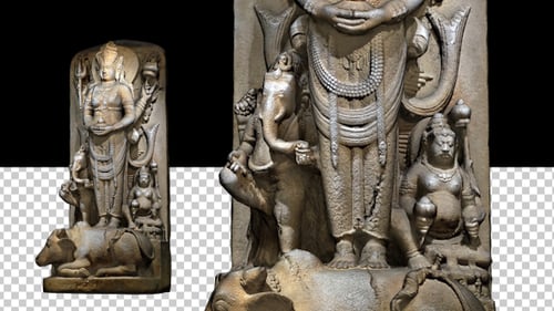 Portrait posthume d'une reine en Parvati