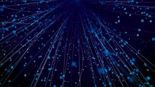 Optical Data Stream Blue