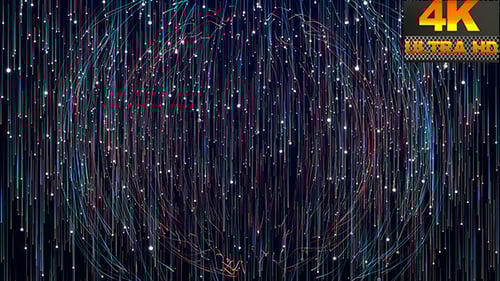 Dynamic Abstract Light Particle Trails Background