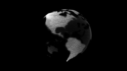 Digitales Hologramm der Welt