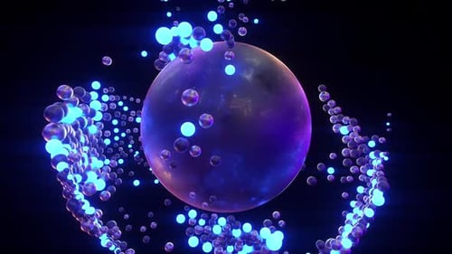 Bouncing Spheres VJ Loop 4K