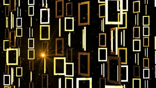 Abstract Golden Rectangles Rotating Loop Background