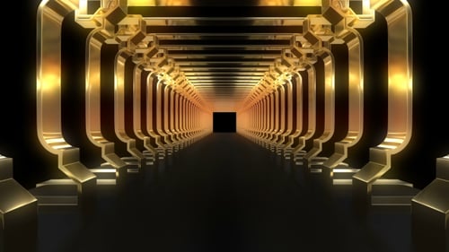 Golden Tunnel Background