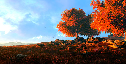 Autumn Trees In The Clearing