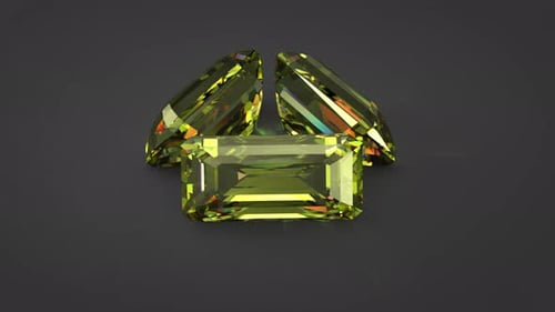 Luxury Green Gems Rotating Logo Reveal Animation