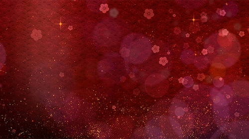 Chinese Background Decoration With Cherry Blossom