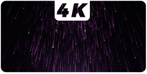 Falling Purple Glowing Streaks Abstract Background