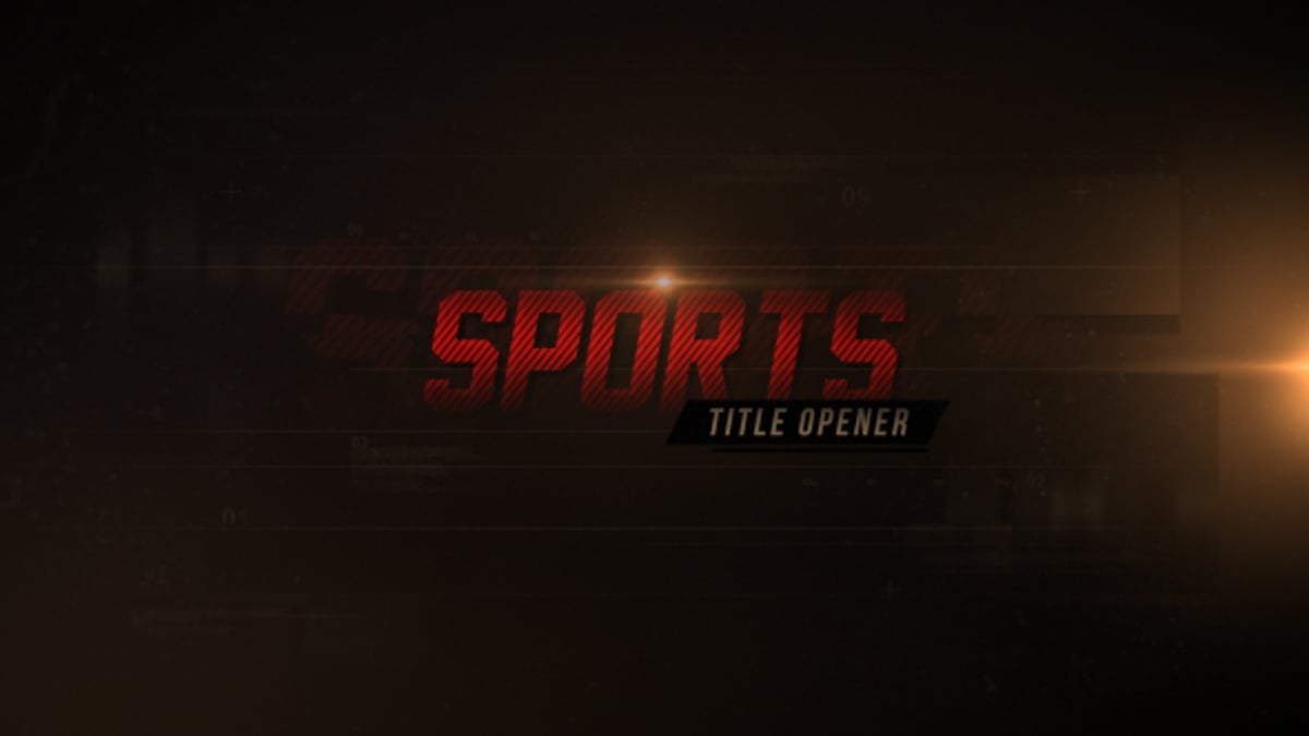 Dynamic Glitch Sports Intro Opener with Digital Effects, Video Displays ...