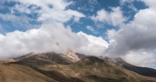 Cloudscape Over the Rocky Mountain Peaks