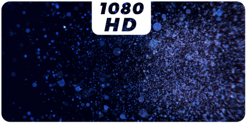 Abstract Flowing Blue Glittering Particles Motion Background