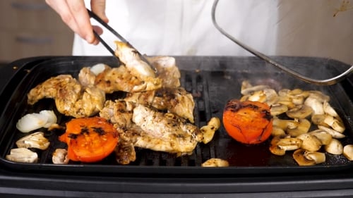 Grilled Boneless Chicken on a Grill